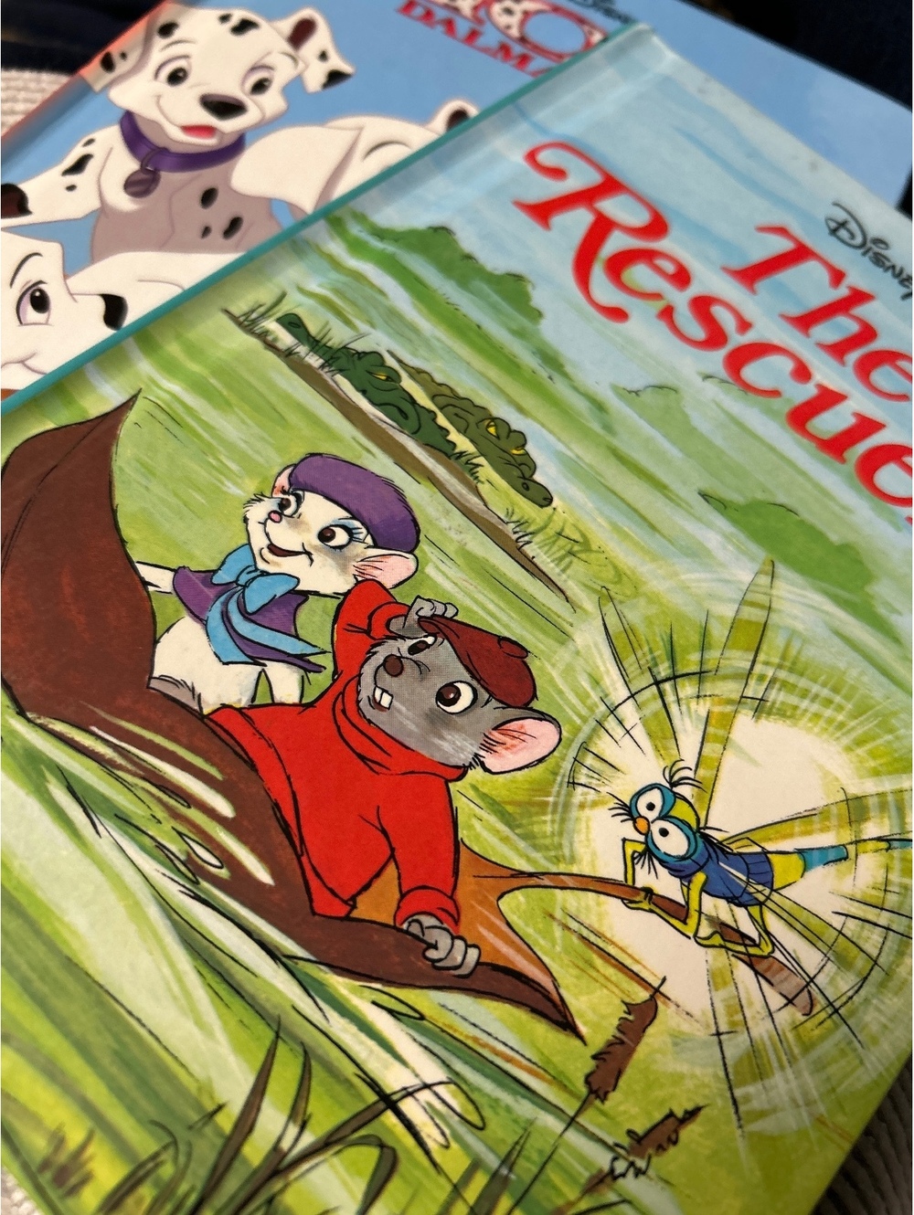 Disney The Rescuers and 101 Dalmatians Hardcover Books Set